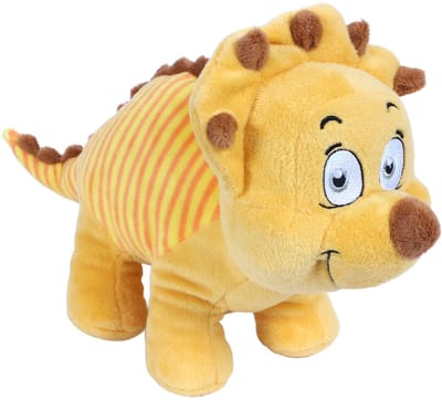 PIA Soft Toys - Pluche Knuffeldier Dino - Triceratops - geel - 36 cm