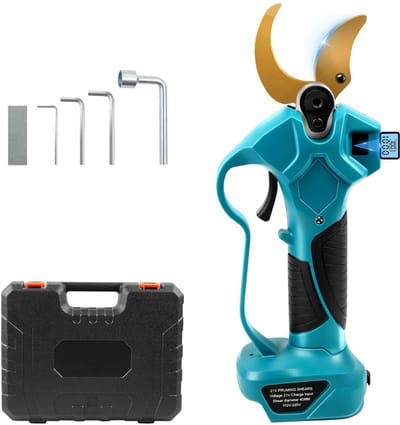 Dailygoods - Elektrische Snoeischaar - 18V Accu - Ideaal voor Bomen en Fruittrees - 65 mm Snijdiepte - Lichtgewicht en Duurzaam - Voor Snel en Efficië...
