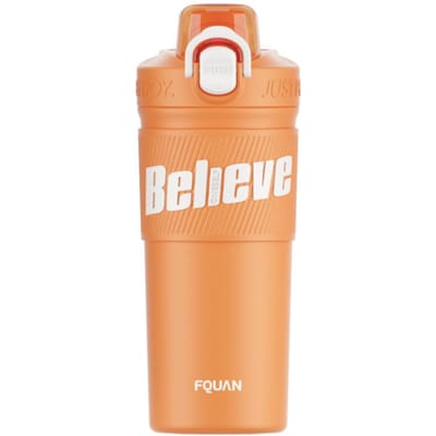 Nieuwe Dubbelwandige Thermos Waterfles Grote Capaciteit Recht Drinken Rietje Koffiemok Beker Draagbare Roestvrijstalen Isolatiebeker 480ml