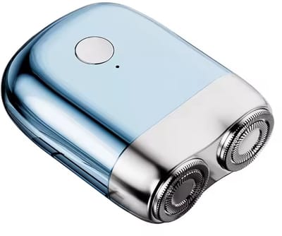 Krachtige 2-Blade Scheerapparaat - Usb Oplaadbare 2-Kop Body Shaver + Precisie/Baardtrimmer - Lichtgewicht en Comfortabel - Perfecte Lichaamshaar Verzorging voor Dames en Heren en de Beste Reiseditie - Kleur: Azul Blauw