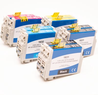 Epson 16XL / C13T16334010,T1633 - Inktcartridge Multipack 8-delig - 1x Zwart, 1x Cyaan, 1x Magenta, 1x Geel, 4x Cyaan|geel|magenta|zwart - Huismerk Compatible - Geschikt voor Epson WorkForce WF-2010W Epson WorkForce WF-2015 Epson WorkForce WF-2510WF