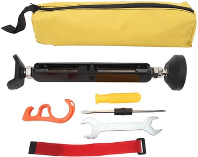 Dailygoods- Motorlift Verstelbare Hoogte - Draagbare/Lichtgewicht Heftafel - Duurzaam Staal - Rubberen Bovenkant - Slijtvaste Wielketting Reinigingsstandaard - 400kg Gewichtslager - Motorstandaard