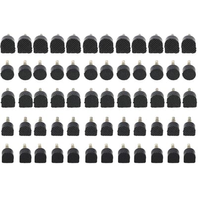 60 stuks (5 Verschillende Maten) Hoge Hak Schoenen Reparatie Tips Taps Pinnen Hakken Vervanging wit