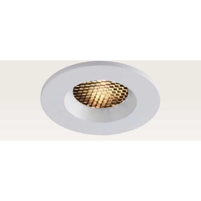 LUSENZ Inbouwspot Juvano bianco - Inbouwdiepte 27mm - GU10-fitting - IP54 voor binnen en buiten - Wit - Met doorlusbedrading - Honingraat