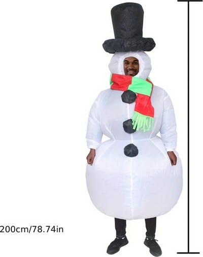Nivard Halloween Outfit - Halloween Kostuum - Pak - Opblaasbaar Kostuum - Costume - Carnaval - Volwassenen - Sneeuwpop