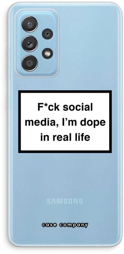 Case Company® - Hoesje geschikt voor Samsung Galaxy A73 hoesje - I'm dope - Soft Cover Telefoonhoesje - Bescherming aan alle Kanten en Schermrand