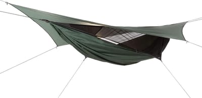 Kampeerhangmat - Outdoor schuilplaats - Outdoor recreatie - Asymmetrisch ontwerp - Tot 183cm - Groen