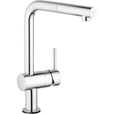 GROHE Minta Touch Keukenkraan - Hoge draaibare L-uitloop - Met uittrekbare handdouche - Met touch-bediening - Chroom