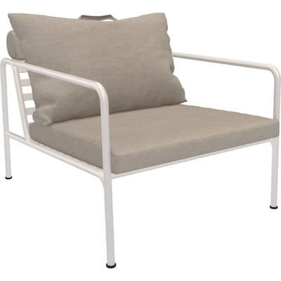 HOUE AVON Loungestoel Muted White - Sunbrella Heritage ash