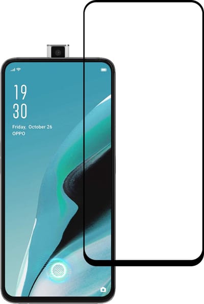 Smartphonica Screenprotector Geschikt voor Oppo Reno 2Z - Full Cover Tempered Glass - Gehard glas Geschikt voor Oppo Reno 2Z geschikt voor Oppo Reno 2Z