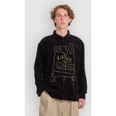 Volcom Fa Ozzy Cord Shirt zwart