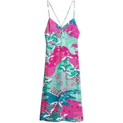 Halflange jurk met print voor dames om aan te trekken Superdry