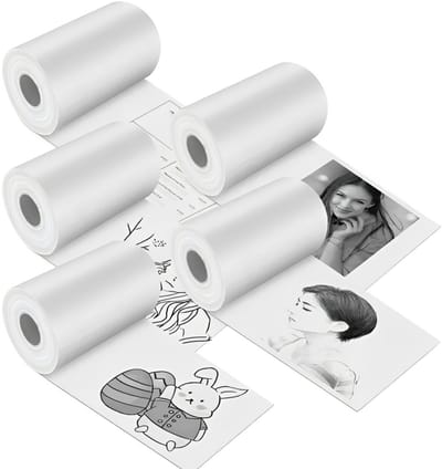 5 Rollen voor Mini Printer - Navulling - Pocket Printer Papier - Rollen Papier