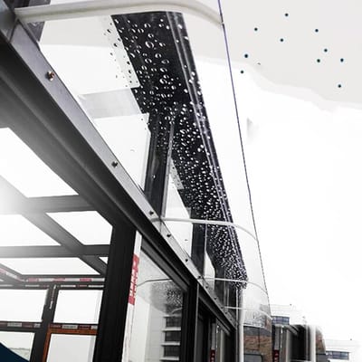 Regenbescherming Deur - Overkapping Buiten - Bescherming tegen Weer - Modern Polycarbonaat - 50x190cm - Transparant