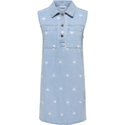 ONLY - ONLDAISY SL EMB DNM DRESS GUA - Meisjes - Mini jurken
