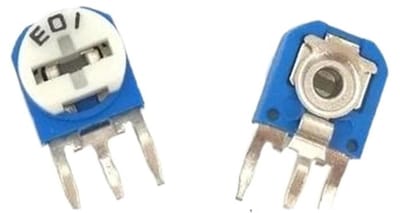 Verstelbare Weerstand - Trimpot Potentiometer - Elektronica Reparatie - Verticale Montage - 100 Stuks - Wit