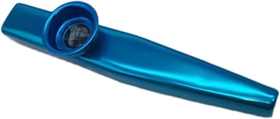 Aluminium Kazoo - Muziekinstrument - Muziek Maken - Gemakkelijk Te Spelen - 12 cm - Blauw
