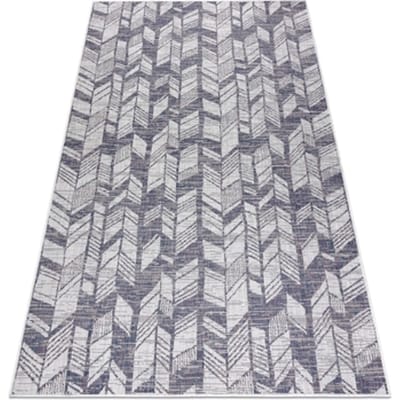 Kleden Rugsx Sisal tapijt SISAL SION Zilverspar Chevron 2218 120x170 cm