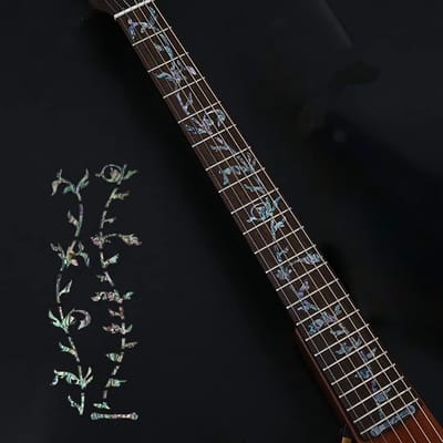DIY Griffborden Stickers voor Gitaar, Tree of Life Design, Abalone Blauw, Perfect voor Akoestische en Elektrische Gitaren