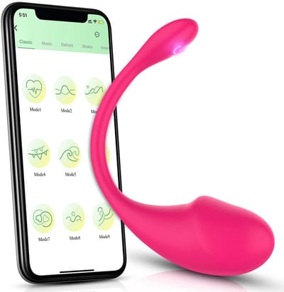 Daity Gesimuleerde vibrator - masturbator - draagbare vibrator - voorzien van Bluetooth-afstandsbediening - oplaadbaar - stil en waterdicht seksspeeltje voor vrouwen.