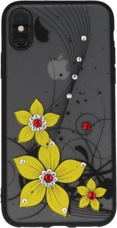 Geel Diamant Narcis Back Cover Hoesje voor iPhone X