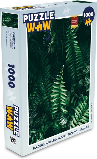 Puzzel Bladeren - Jungle - Natuur - Tropisch - Planten - Legpuzzel - Puzzel 1000 stukjes volwassenen