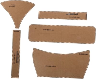 Tas Sjabloonset - Patronen Handwerk - Tassen Maken - Zonder Knippapier - 28 x 13.5 cm - Lichtbruin