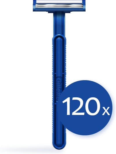 Voordeelverpakking 12x Gillette Blue II Wegwerpscheermesjes 10 stuks