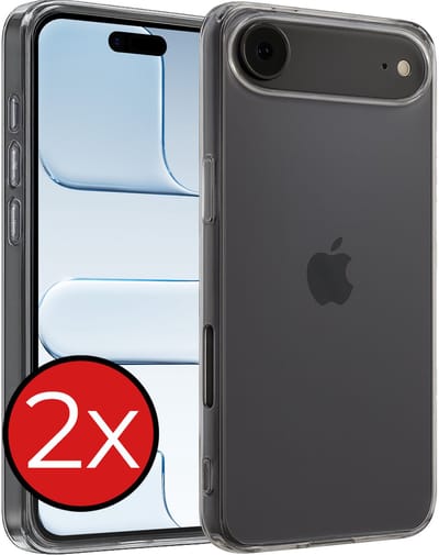 Hoesje - 2 Stuks - Geschikt voor Apple iPhone Air - Sterk & Shockproof - Telefoonhoes - Back Cover - Case Siliconen - Telefoon Hoes - Transparant
