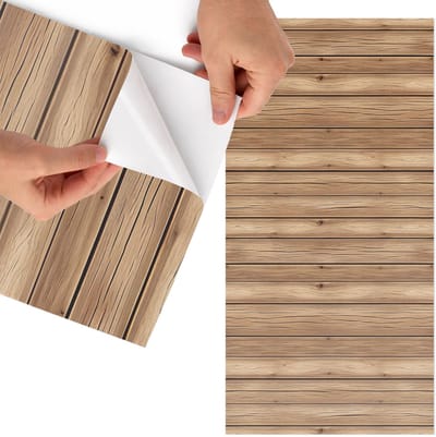 Tulup Meubelfolie - Houtstructuur Wrapfolie Keuken - 65x130 cm - Bruin Meubelfolie - Meubelfolie Zelfklevend - Rustiek Meubelfolie - Wrapfolie Keuken - Wanddecoratie - Texturen
