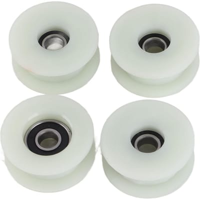 4pcs Poulie Tendeur de Chaîne Rouleau Haute Résistance pour Moteur 49cc 66cc 80cc Vélo Motorisé white