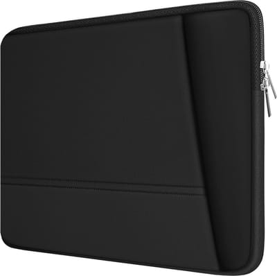 Duurzame Laptop Sleeve 15,6 Inch - Milieuvriendelijke Verticale Case Met Pocket