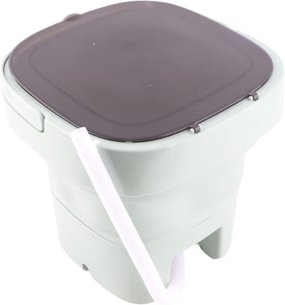Draagbare Vouwwasmachine - Mini Wasmachine met Emmer en Zwart Deksel voor Reis en Thuisgebruik