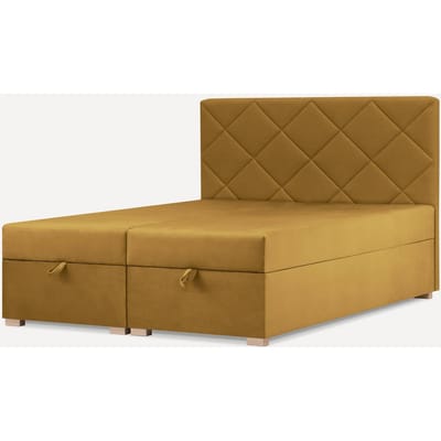 Boxspring Checker velvet met relaxfunctie 160 x 200 cm | NADUVI Collection
