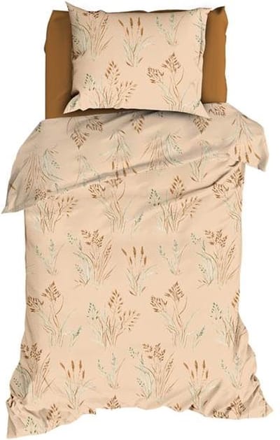 Romanette Les Alpes Dekbedovertrek - Eenpersoons - 140x200/220 cm - Peach/Terra