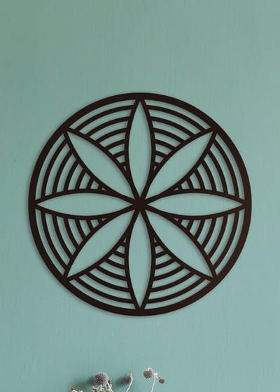 Wanddecoratie | Geometrisch 4 rond - M (40x40cm)