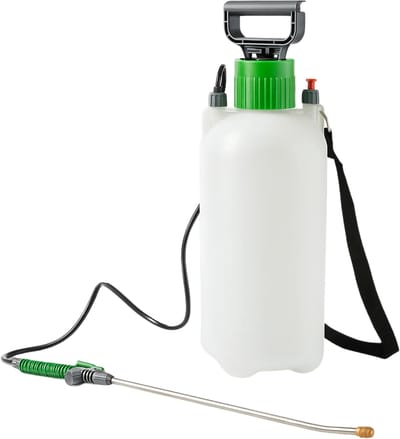 Lomera Plantensproeier Met Pomp - 8 Liter Inhoud - Hogedruk Plantensproeier - Verstelbaar Mondstuk - Draagriem - Doorschijnende Tank - Sproeilans - Vergrendelbare Trekker - Veiligheidsventiel - Polyethyleen Materiaal