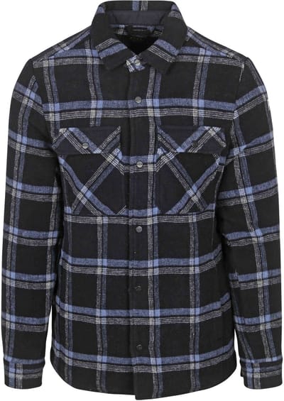 NZA - Donkerblauw gewatteerd overhemd - Winter Navy