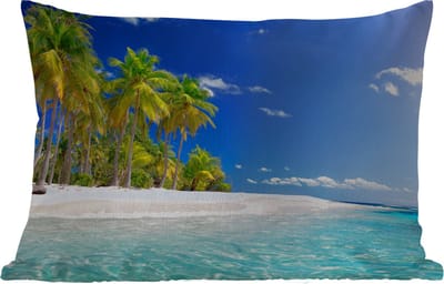Buitenkussens - Tuin - Strand - Zee - Palmboom - Zon - Zomer - 50x30 cm