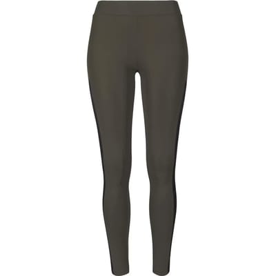 Urban Classics - Jacquard Camo Striped Legging - S - Groen/Zwart