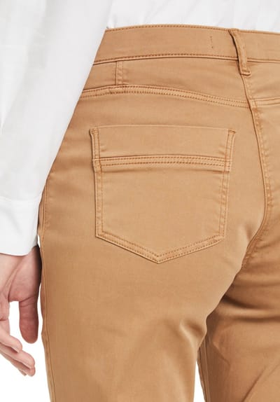 BETTY BARCLAY - Bruin kleurige broek - Maat 48 - Vrouwen - 7030 Golden Cam - katoen