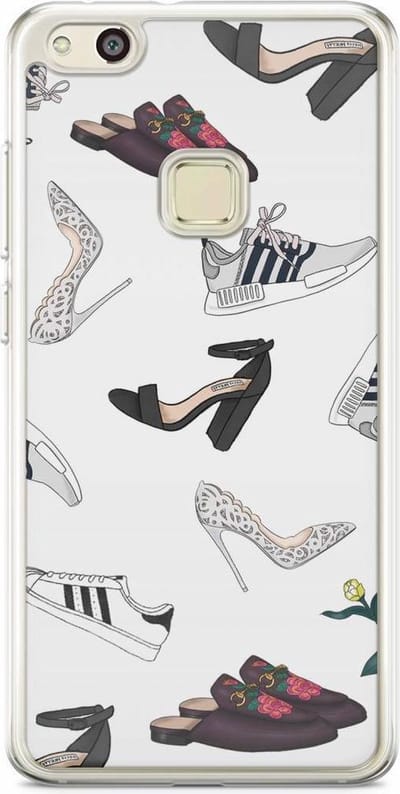 Casimoda® hoesje - Geschikt voor Huawei P10 Lite - Shoe Stash - Siliconen/TPU - Soft Case - Zwart - Geen opdruk