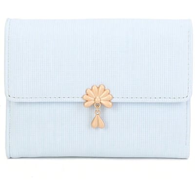 Porte-cartes Simple Portefeuille Court pour Femmes Portefeuille Pliant Femmes blue multicolore