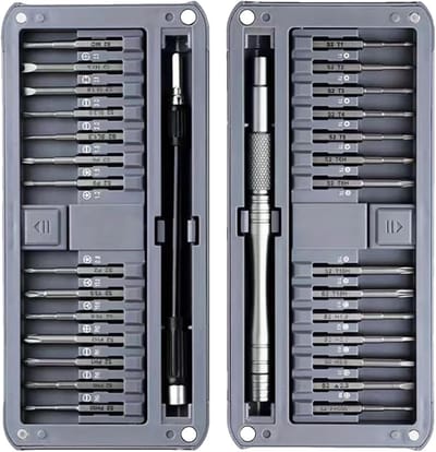 Precisie Schroevendraaierset - Multifunctioneel Gereedschap - Apparaten Repareren - 30 Delige Set - 16.5 x 7.7 x 2.8 cm - Meerkleurig