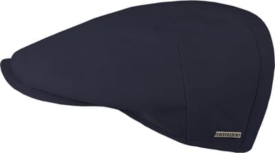 Hatland - Davis Piqué - Katoenen flatcap - Marine blauw - Maat M - Unisex