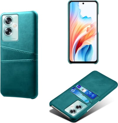 Backcover met Opbergvakjes + PMMA Screenprotector voor OPPO A79 5G / OnePlus Nord N30 SE _ Groen