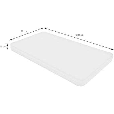 Matras 90x200x16 cm in koudschuim ML-Design