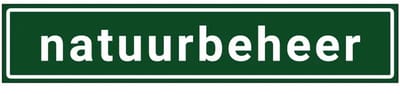 Natuurbeheer autosticker binnenzijde raam | 40 x 8 cm