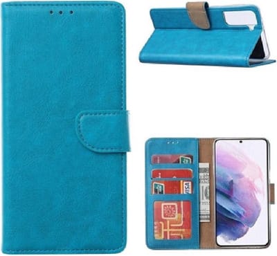 LuxeBass Boekhoesje geschikt voor OnePlus 9 - Turquoise gsm hoesje - telefoonhoes - telefoonhoesjes