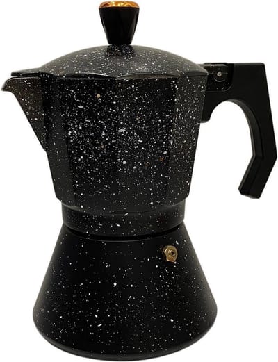 Bavary Espresso Maker, 9 Kopjes, Aluminium, Zwart - La Cafetière | Venice